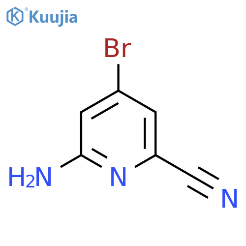 6-Amino-4-bromopicolinonitrile structure