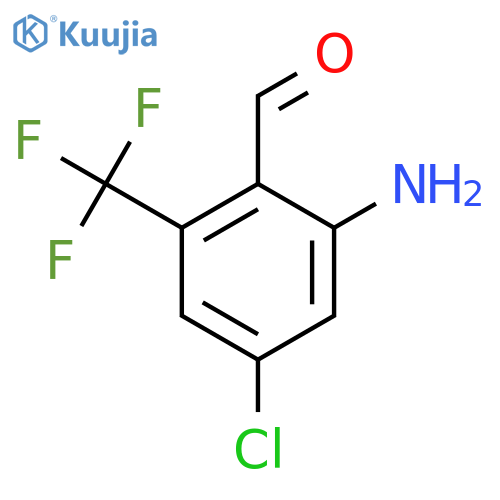 2-Amino-4-chloro-6-(trifluoromethyl)benzaldehyde structure