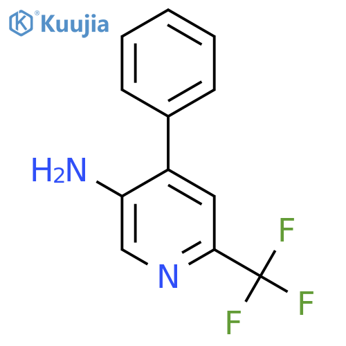 5-Amino-4-phenyl-2-(trifluoromethyl)pyridine structure
