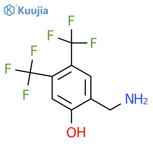 4,5-Bis(trifluoromethyl)-2-hydroxybenzylamine structure
