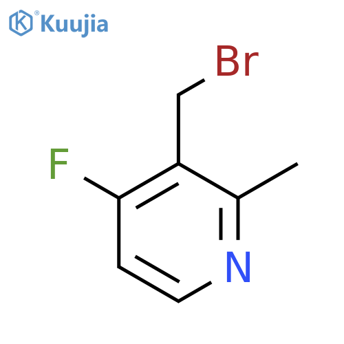 3-Bromomethyl-4-fluoro-2-methylpyridine structure