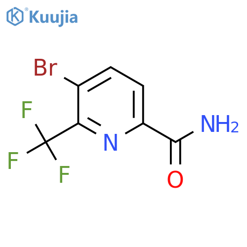 5-Bromo-6-(trifluoromethyl)picolinamide structure