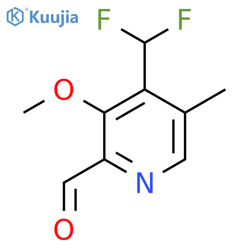 4-(Difluoromethyl)-3-methoxy-5-methylpyridine-2-carboxaldehyde structure