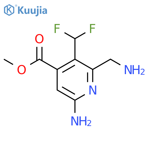 Methyl 6-amino-2-(aminomethyl)-3-(difluoromethyl)pyridine-4-carboxylate structure