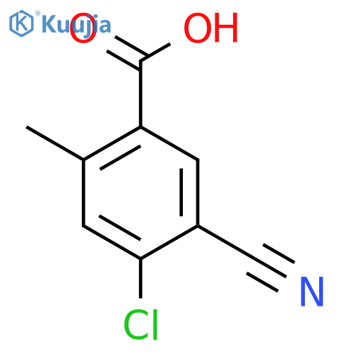 4-Chloro-5-cyano-2-methylbenzoic acid structure