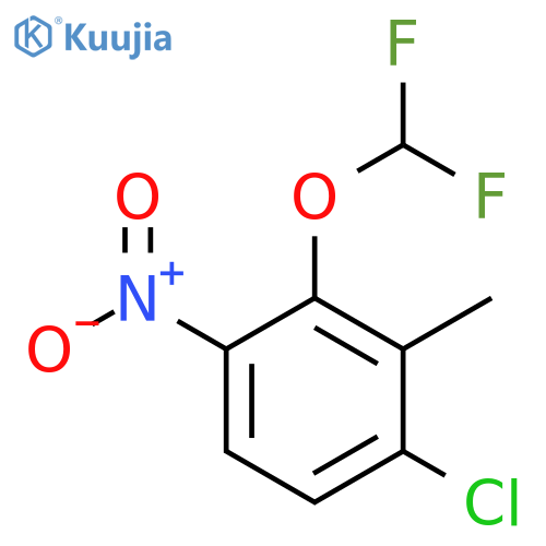 6-Chloro-2-difluoromethoxy-3-nitrotoluene structure