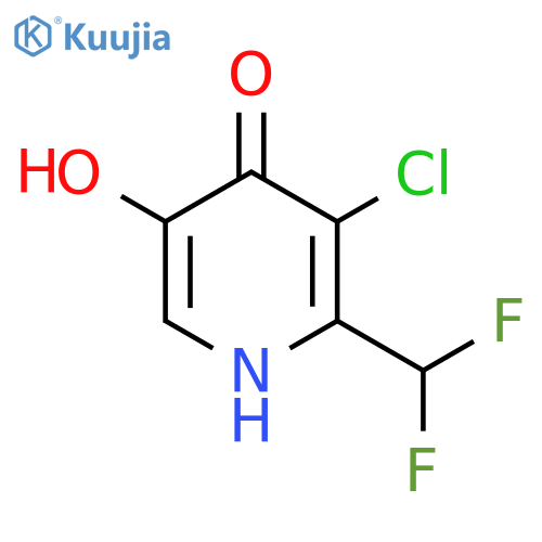 3-Chloro-2-(difluoromethyl)-4,5-dihydroxypyridine structure