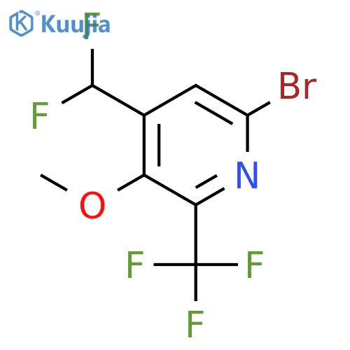 6-Bromo-4-(difluoromethyl)-3-methoxy-2-(trifluoromethyl)pyridine structure