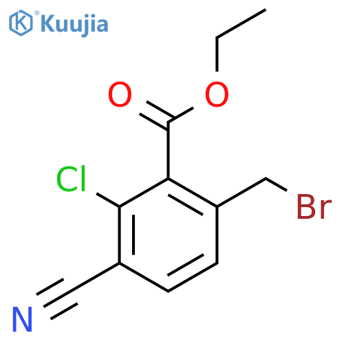 Ethyl 6-bromomethyl-2-chloro-3-cyanobenzoate structure