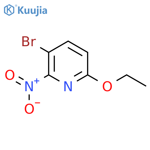 3-Bromo-6-ethoxy-2-nitropyridine structure