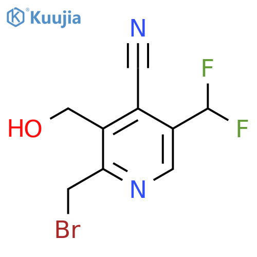 2-(Bromomethyl)-4-cyano-5-(difluoromethyl)pyridine-3-methanol structure