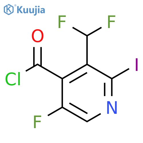3-(Difluoromethyl)-5-fluoro-2-iodopyridine-4-carbonyl chloride structure