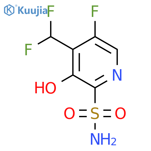 4-(Difluoromethyl)-5-fluoro-3-hydroxypyridine-2-sulfonamide structure