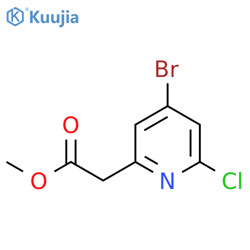 Methyl 4-bromo-2-chloropyridine-6-acetate structure