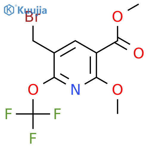 Methyl 3-(bromomethyl)-6-methoxy-2-(trifluoromethoxy)pyridine-5-carboxylate structure