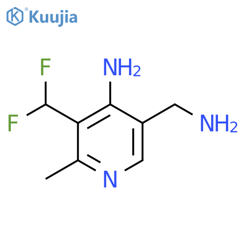 4-Amino-5-(aminomethyl)-3-(difluoromethyl)-2-methylpyridine structure