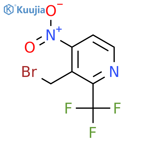 3-Bromomethyl-4-nitro-2-(trifluoromethyl)pyridine structure