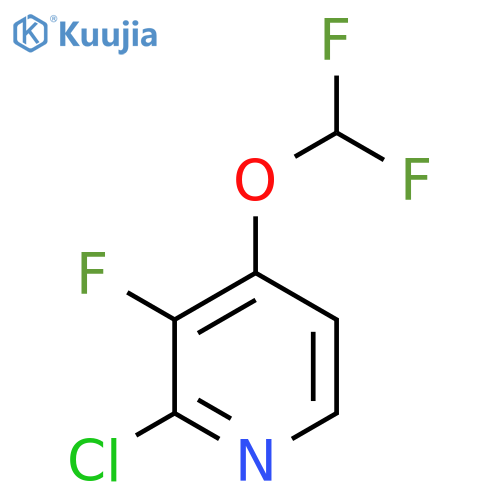 2-Chloro-4-(difluoromethoxy)-3-fluoropyridine structure