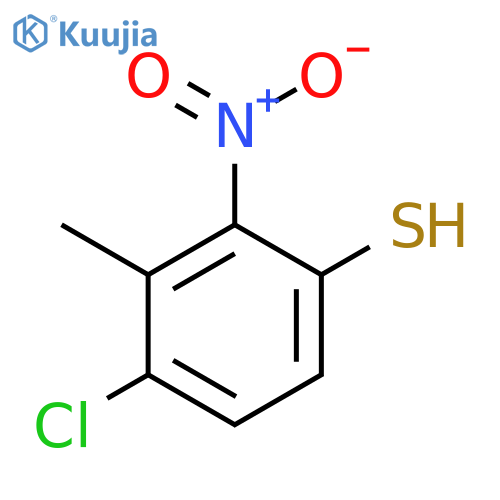 4-Chloro-3-methyl-2-nitrothiophenol structure