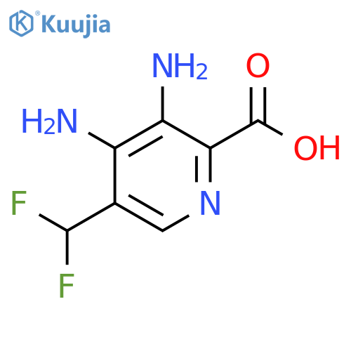 3,4-Diamino-5-(difluoromethyl)pyridine-2-carboxylic acid structure