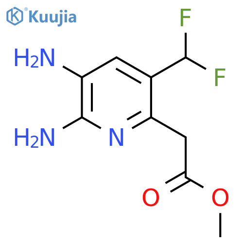Methyl 2,3-diamino-5-(difluoromethyl)pyridine-6-acetate structure
