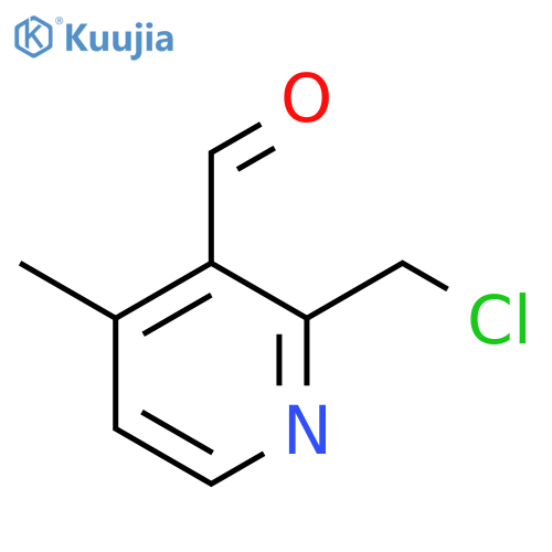 2-Chloromethyl-4-methylnicotinaldehyde structure