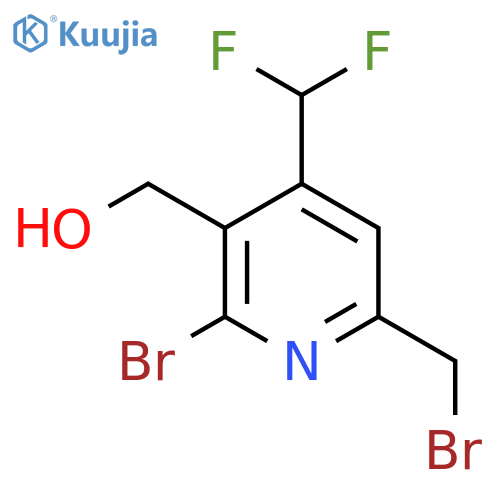 2-Bromo-6-(bromomethyl)-4-(difluoromethyl)pyridine-3-methanol structure