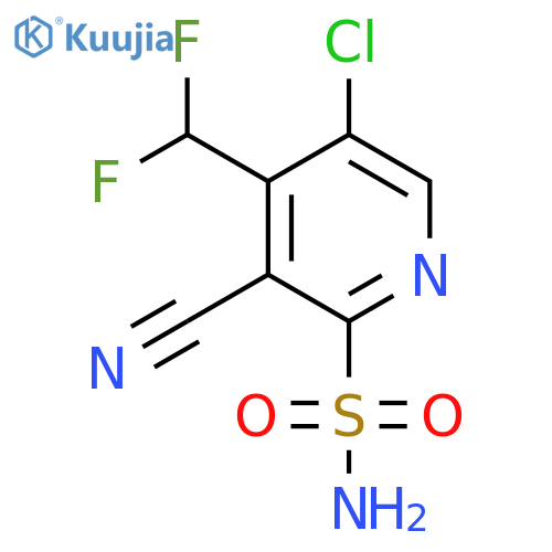 5-Chloro-3-cyano-4-(difluoromethyl)pyridine-2-sulfonamide structure