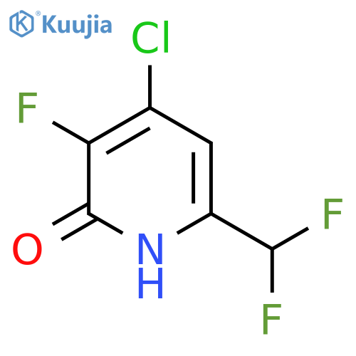 4-Chloro-6-(difluoromethyl)-3-fluoro-2-hydroxypyridine structure