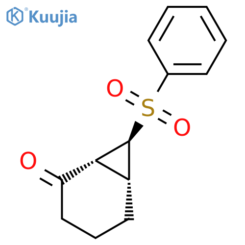 Bicyclo[4.1.0]heptan-2-one, 7-(phenylsulfonyl)-, (1R,6R,7S)-rel- structure
