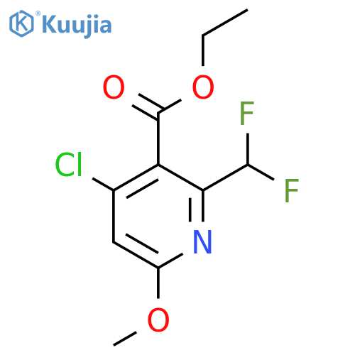 Ethyl 4-chloro-2-(difluoromethyl)-6-methoxypyridine-3-carboxylate structure