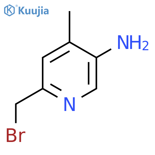 5-Amino-2-bromomethyl-4-methylpyridine structure