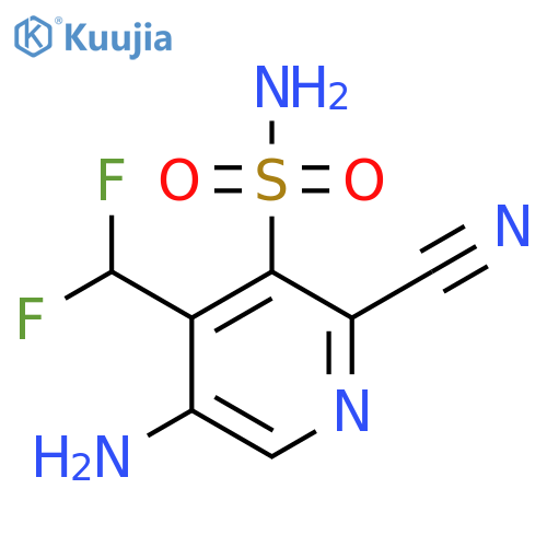 5-Amino-2-cyano-4-(difluoromethyl)pyridine-3-sulfonamide structure