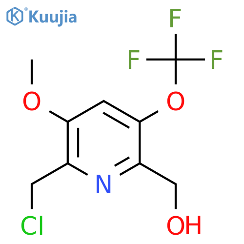 2-(Chloromethyl)-3-methoxy-5-(trifluoromethoxy)pyridine-6-methanol structure