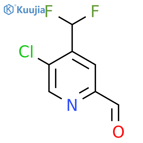 5-Chloro-4-(difluoromethyl)pyridine-2-carboxaldehyde structure