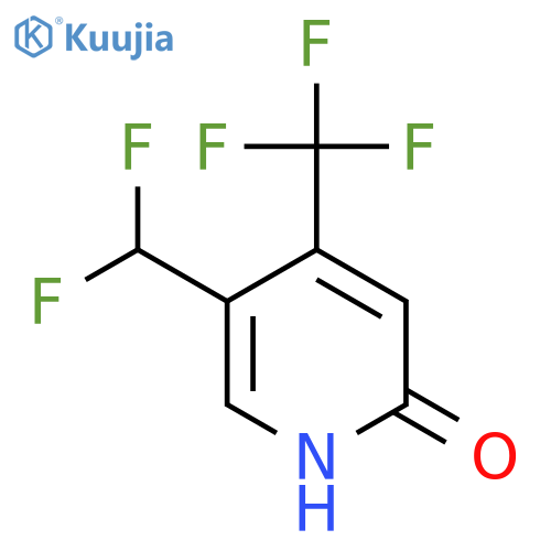 5-(Difluoromethyl)-2-hydroxy-4-(trifluoromethyl)pyridine structure