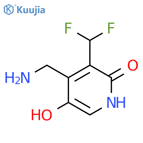 4-(Aminomethyl)-3-(difluoromethyl)-2,5-dihydroxypyridine structure