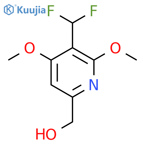 3-(Difluoromethyl)-2,4-dimethoxypyridine-6-methanol structure