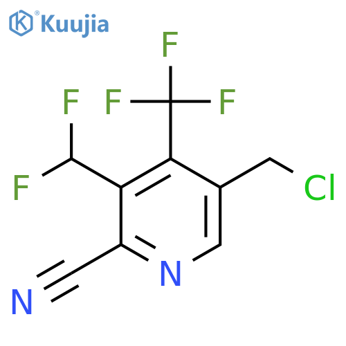 5-(Chloromethyl)-2-cyano-3-(difluoromethyl)-4-(trifluoromethyl)pyridine structure