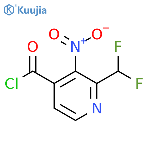 2-(Difluoromethyl)-3-nitropyridine-4-carbonyl chloride structure