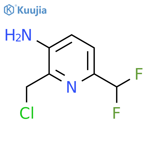 3-Amino-2-(chloromethyl)-6-(difluoromethyl)pyridine structure