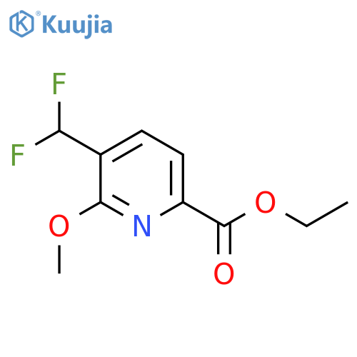 Ethyl 3-(difluoromethyl)-2-methoxypyridine-6-carboxylate structure