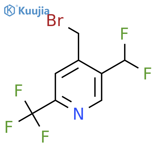 4-(Bromomethyl)-5-(difluoromethyl)-2-(trifluoromethyl)pyridine structure