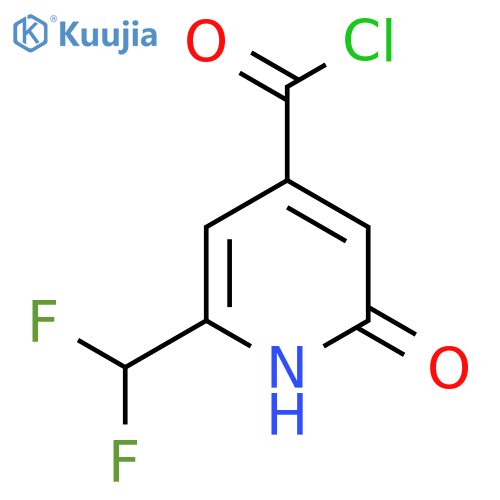 2-(Difluoromethyl)-6-hydroxypyridine-4-carbonyl chloride structure