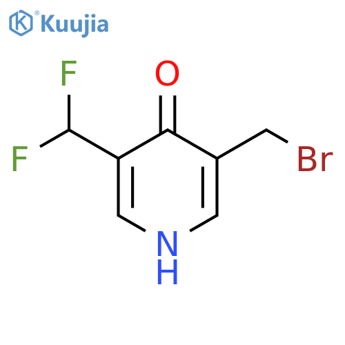 3-(Bromomethyl)-5-(difluoromethyl)-4-hydroxypyridine structure