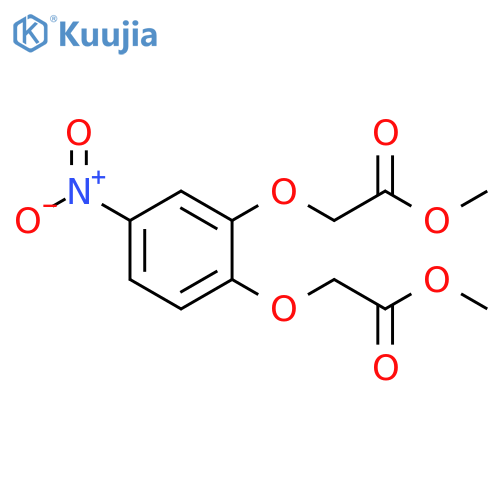 Acetic acid, 2,2'-[(4-nitro-1,2-phenylene)bis(oxy)]bis-, dimethyl ester structure