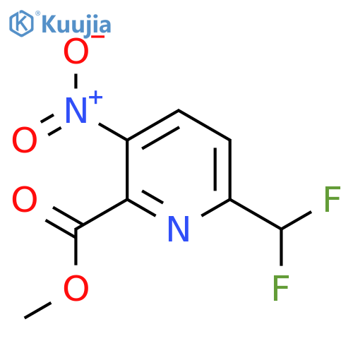 Methyl 6-(difluoromethyl)-3-nitropyridine-2-carboxylate structure