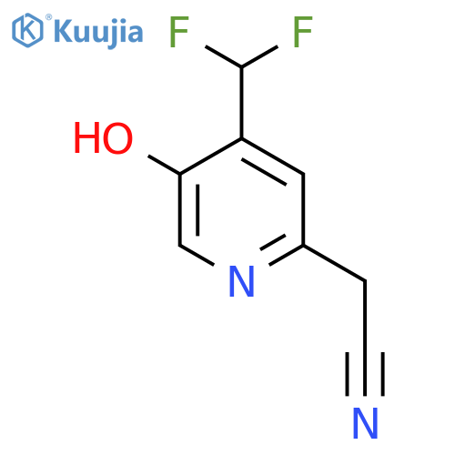 4-(Difluoromethyl)-5-hydroxypyridine-2-acetonitrile structure