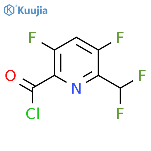 3,5-Difluoro-2-(difluoromethyl)pyridine-6-carbonyl chloride structure