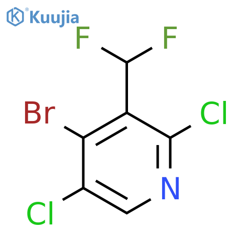 4-Bromo-2,5-dichloro-3-(difluoromethyl)pyridine structure